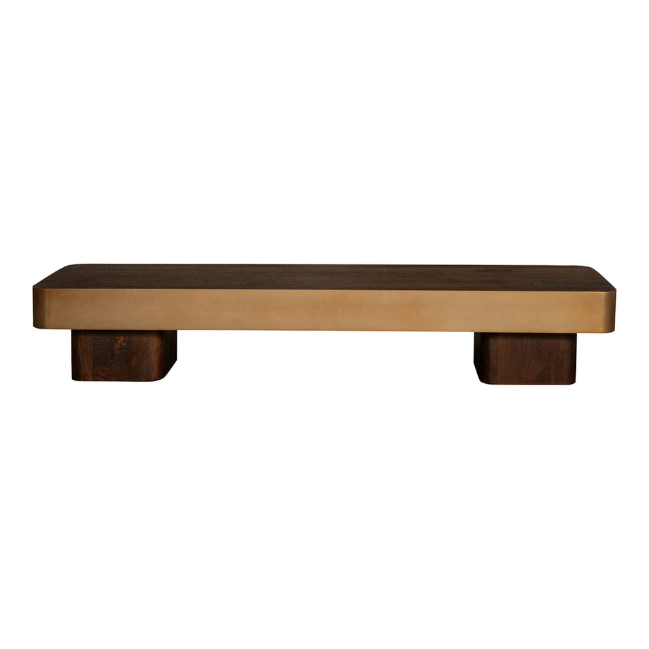 Salontafel Warren 180x45x31 Brown/ Gold