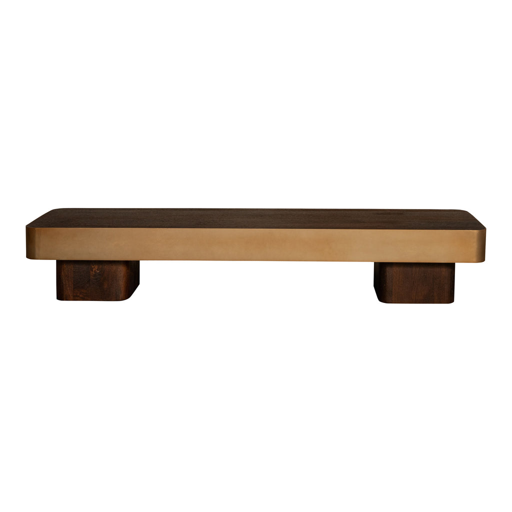 Salontafel Warren 180x45x31 Brown/ Gold