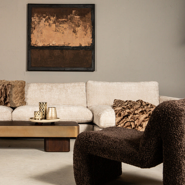 Salontafel Warren 180x45x31 Brown/ Gold