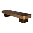 Salontafel Warren 180x45x31 Brown/ Gold
