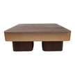 Salontafel Warren  90x90x31b Brown/ Gold