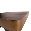 Salontafel Warren  90x90x31b Brown/ Gold